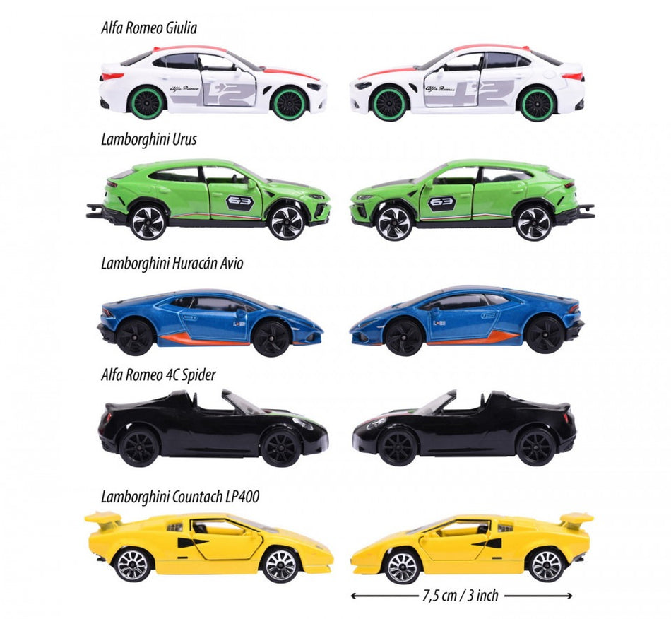 Set Majorette Dream Cars Italy Cu 5 Masinute Din Metal