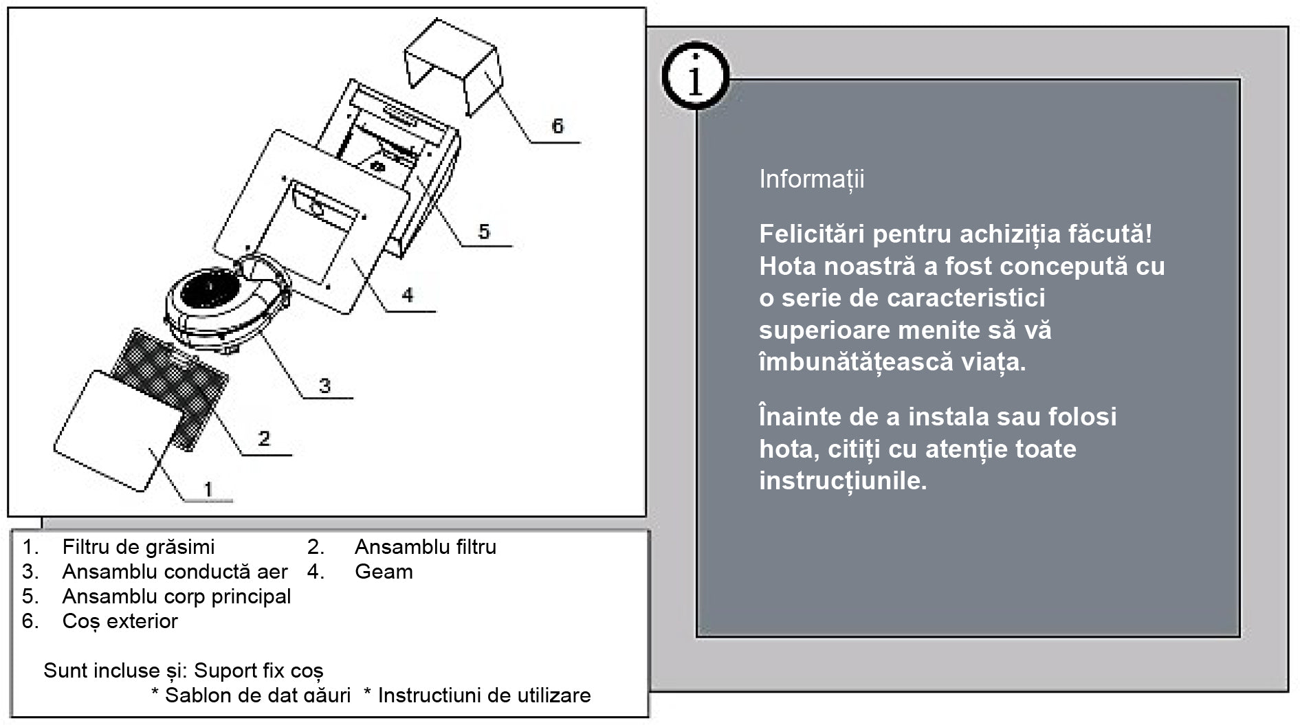 Hota Decorativa Inclinata Samus 60 Cm  112 W