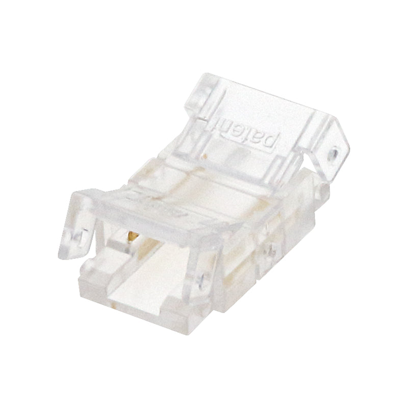 Conector bandă COB 8mm 2 pini, pentru LED, plastic, 24 VDC, transparent Optonica 6549