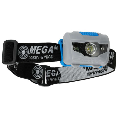 Lanternă de frunte LED 100 lm cu bandă elastică și cap reglabil, 3×AAA MEGA 66140
