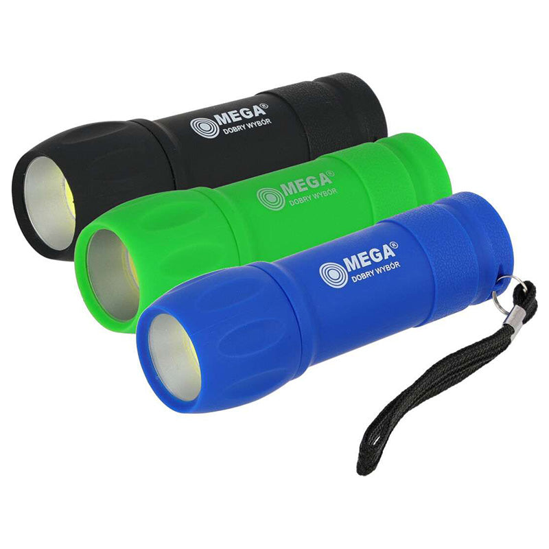 Lanternă COB 100 lumeni, funcționează cu 3 x AAA, compactă MEGA 66141