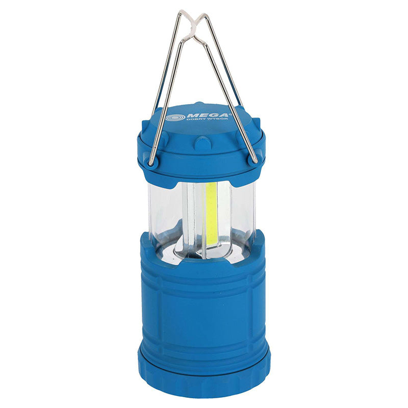Lampă turistică COB cu zoom, 200 lumen, 3xAAA, plastic MEGA 66143