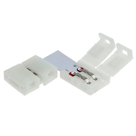 Conector bandă LED 3528 8 mm model L, plastic, unghi drept Optonica 6619