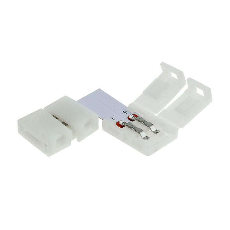 Conector bandă LED 3528 8 mm model L, plastic, unghi drept Optonica 6619
