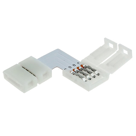 Conector bandă LED RGB 10 mm model în L Optonica 6621