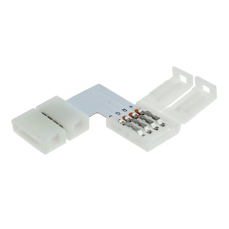 Conector bandă LED RGB 10 mm model în L Optonica 6621
