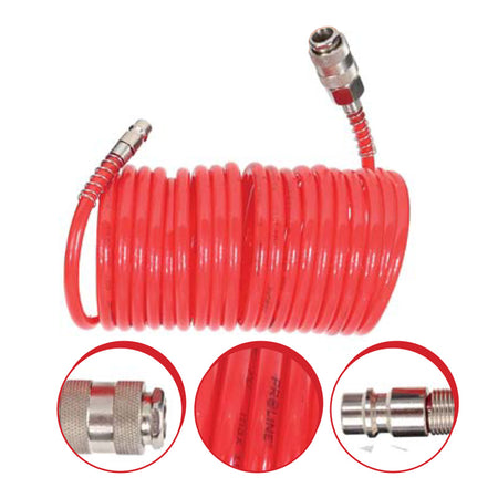Furtun aer spiralat cu cuple rapide PROLINE