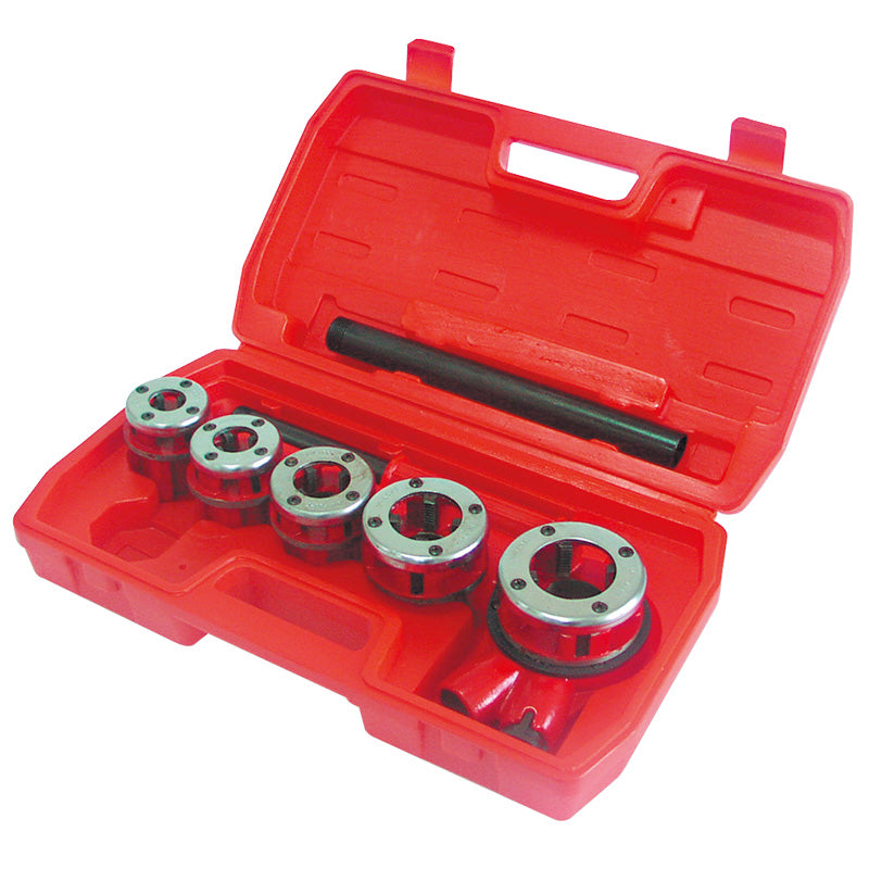 Trusă filiere 3/8-1 1/4 cu clichet, adaptor, prelungitor MEGA 67205