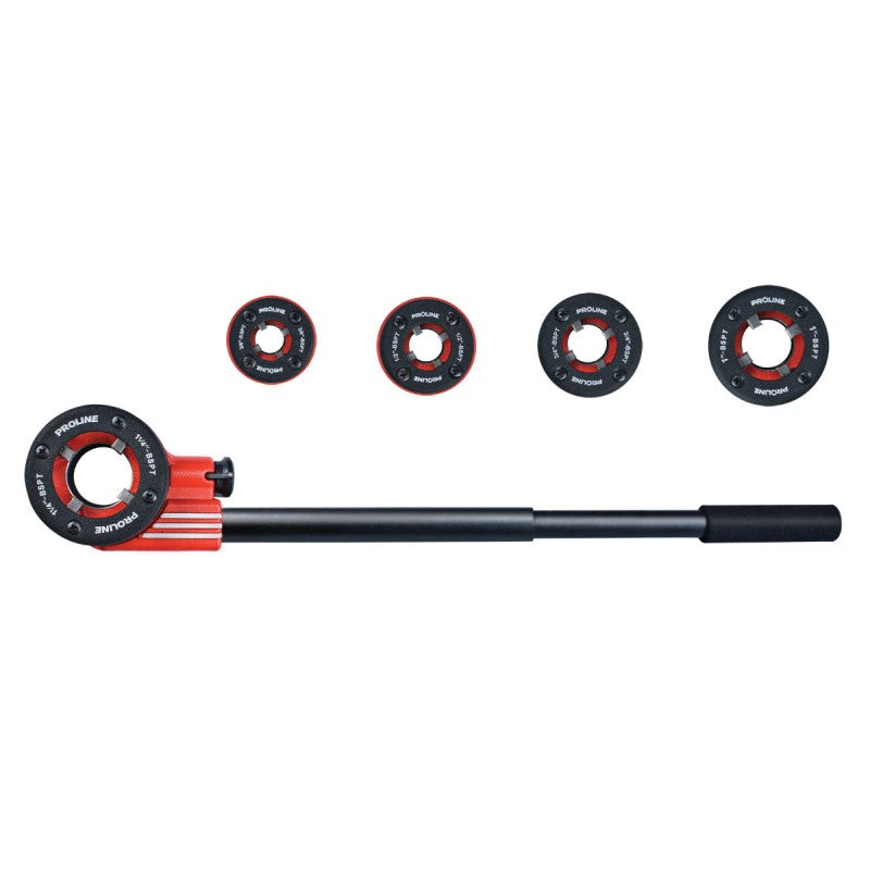 Set filiere 9CR2 cu clichet PROLINE pentru țeavă 6 piese