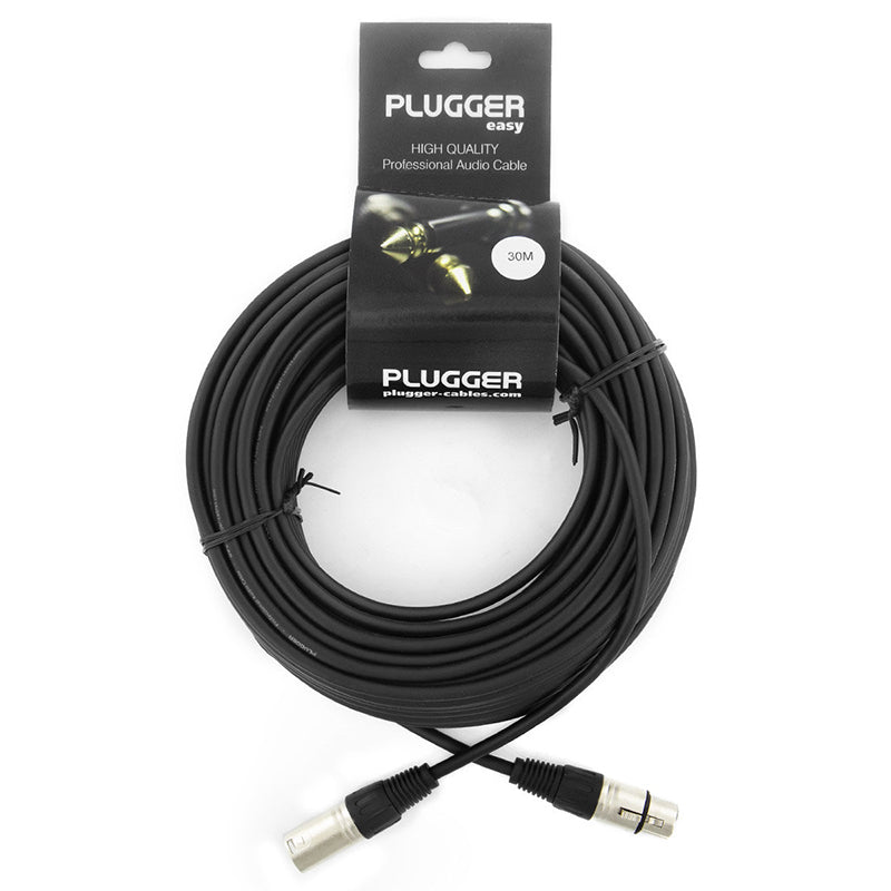 Cablu XLR mamă la tată stereo cu secțiune 1,5 mm² Plugger Easy