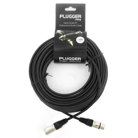 Cablu XLR mamă la tată stereo cu secțiune 1,5 mm² Plugger Easy