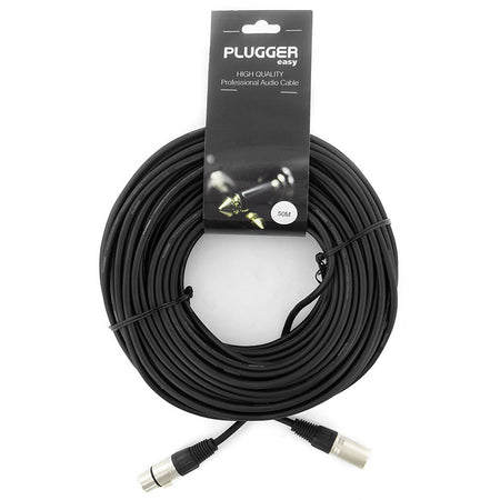 Cablu XLR mamă la tată stereo cu secțiune 1,5 mm² Plugger Easy
