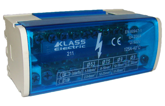 Distribuitor Bipolar 211/125a, 1.5mm-25mm