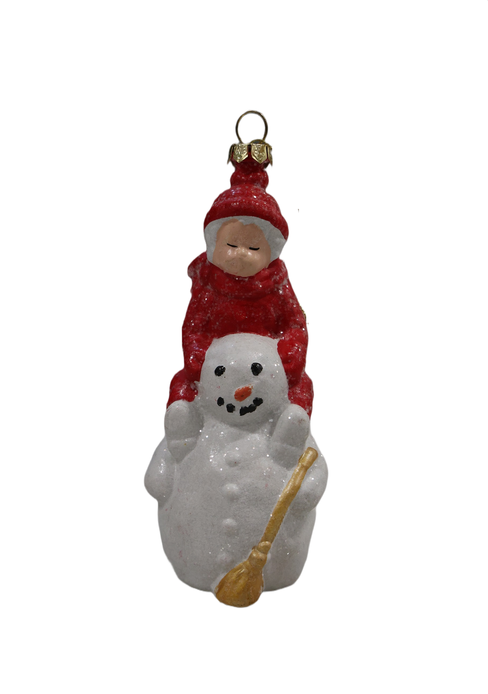XMAS ORNAMENT BRAD COPIL CU OM DE ZAPADA, PLASTIC