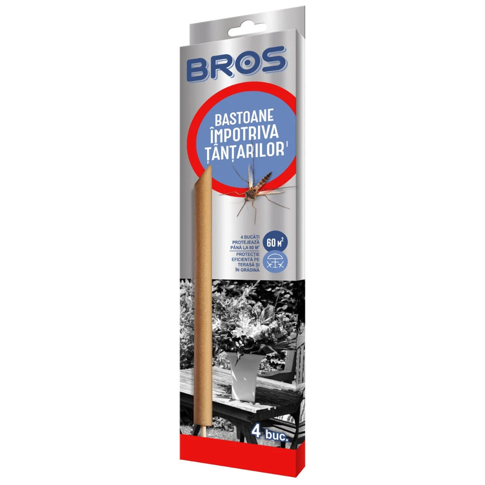 Batoane Fumigene Pentru Tantari, Capuse Si Alte Insecte Bros, 4 Bucati
