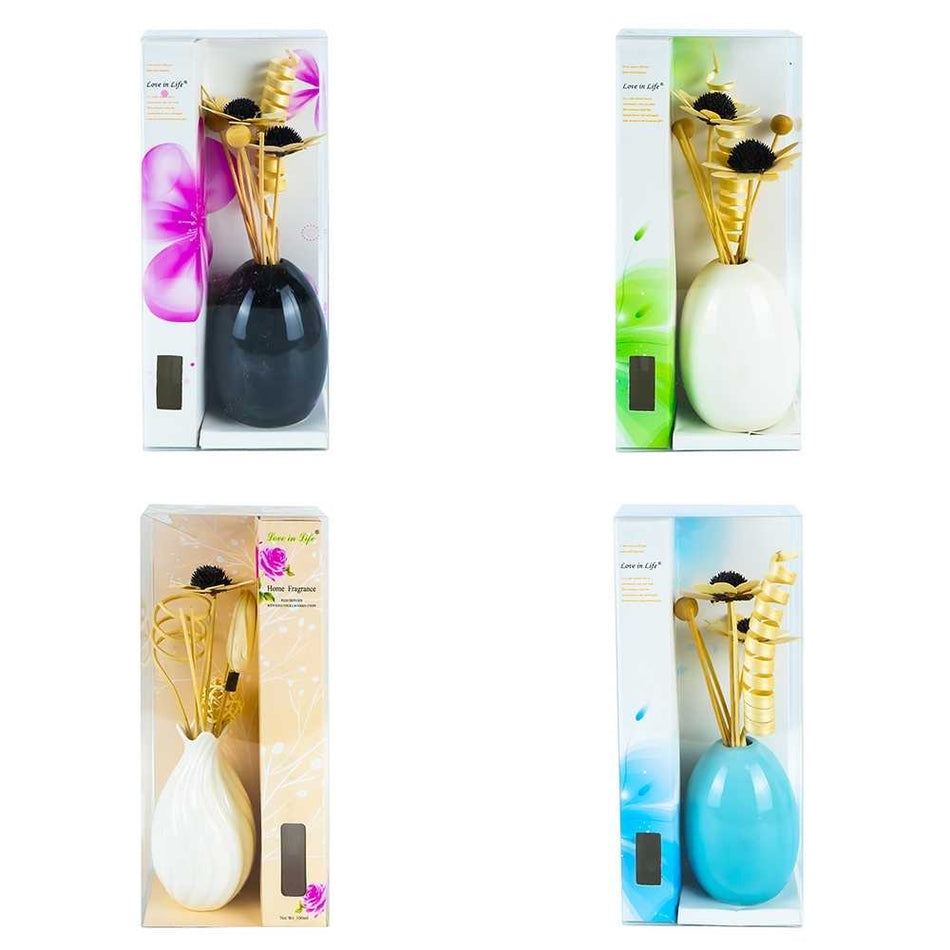 Set Vaza Ceramica + Flori Parfumate G80-4
