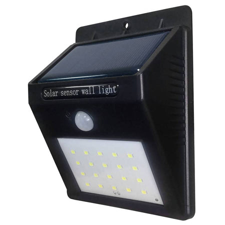 Lampă LED solară 0.75W 6000K IP54 negru, baterie reîncărcabilă Optonica 7405