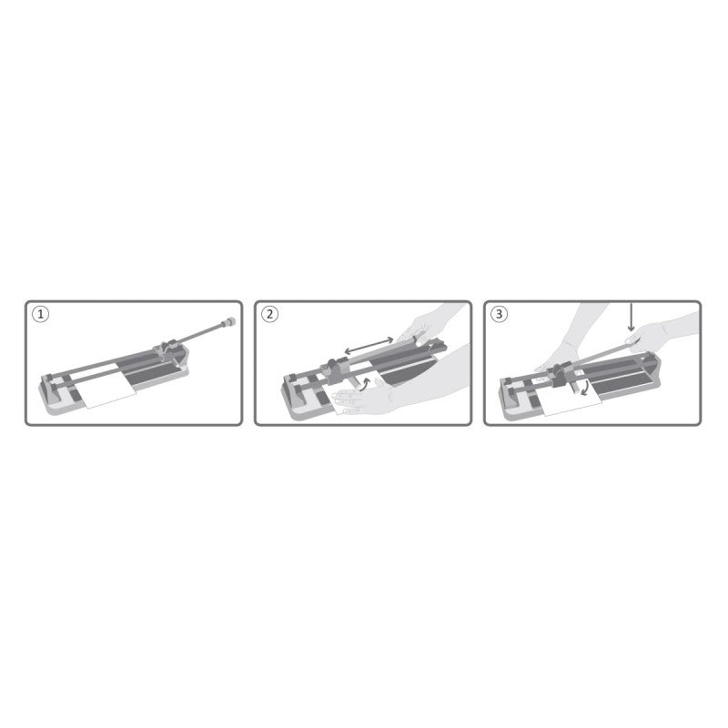 Tăietor faianță cu bază aluminiu și rulment Proline 600 mm