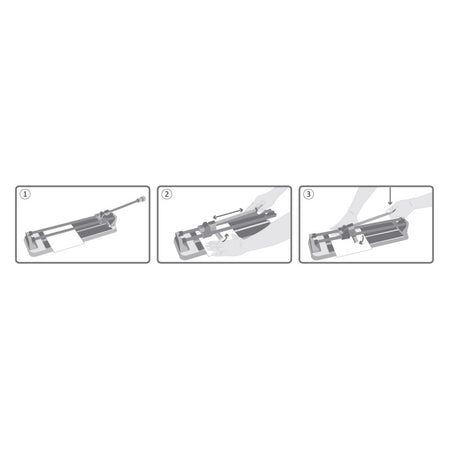 Tăietor faianță cu bază aluminiu și rulment Proline 600 mm