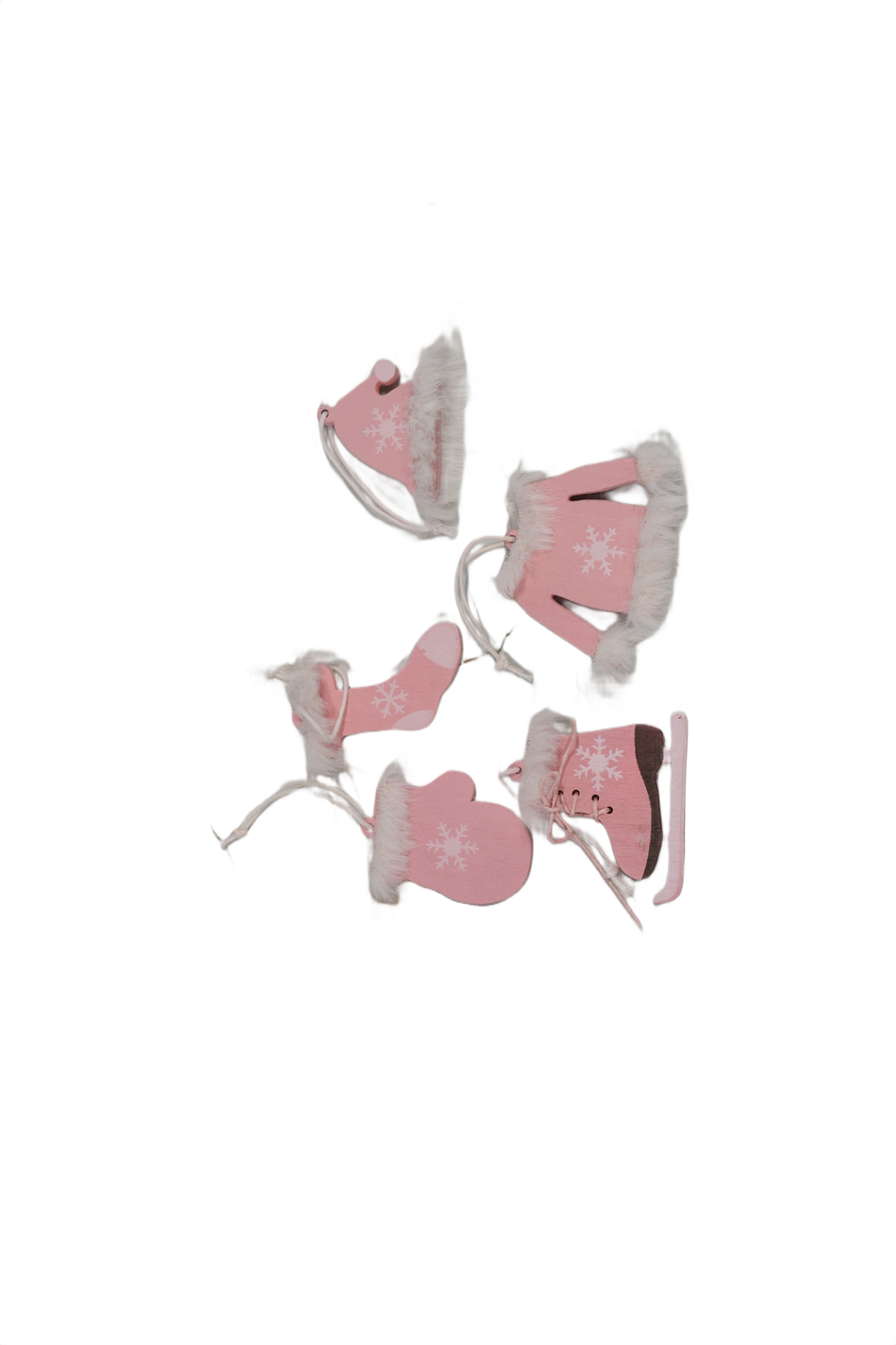 Ornament  Pandantiv Pentru Brad, 5 Buc, Lemn Af8124 41