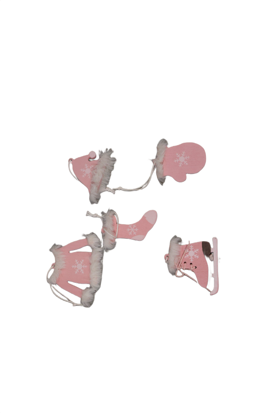 Ornament  Pandantiv Pentru Brad, 5 Buc, Lemn Af8124 41