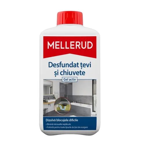 Solutie Melerud Desfundat Tevi Si Chiuvete Gel Activ 1l 0383/34025090