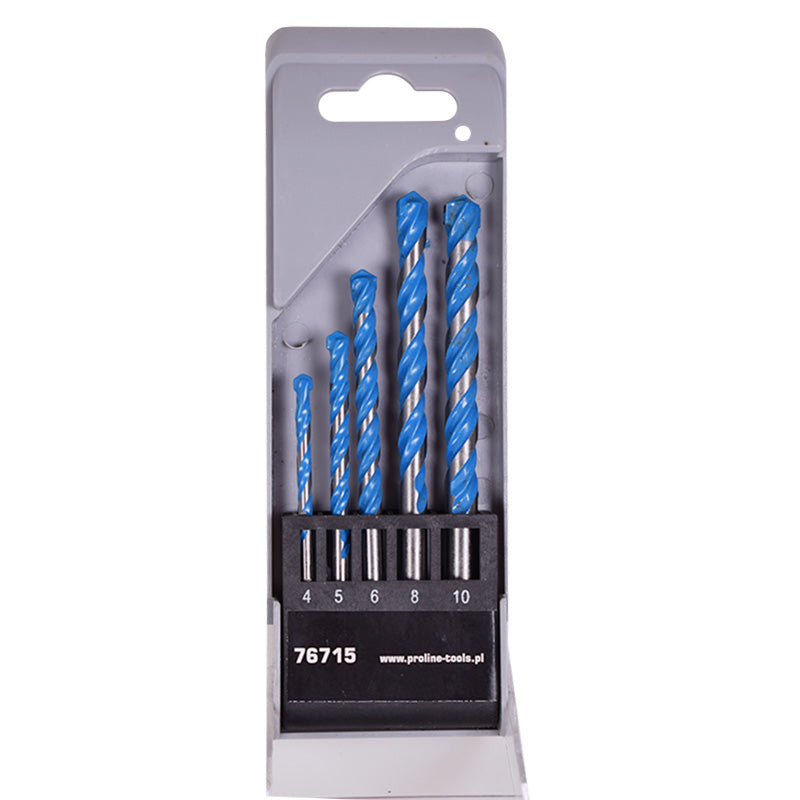 Set burghie universale vidia-titanate 4-10 mm, 5 piese, PROLINE 76715