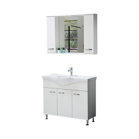 Set Mobilier Baie 3 Piese Olimpos 105 Cm (955x350x840 Mm) Alb