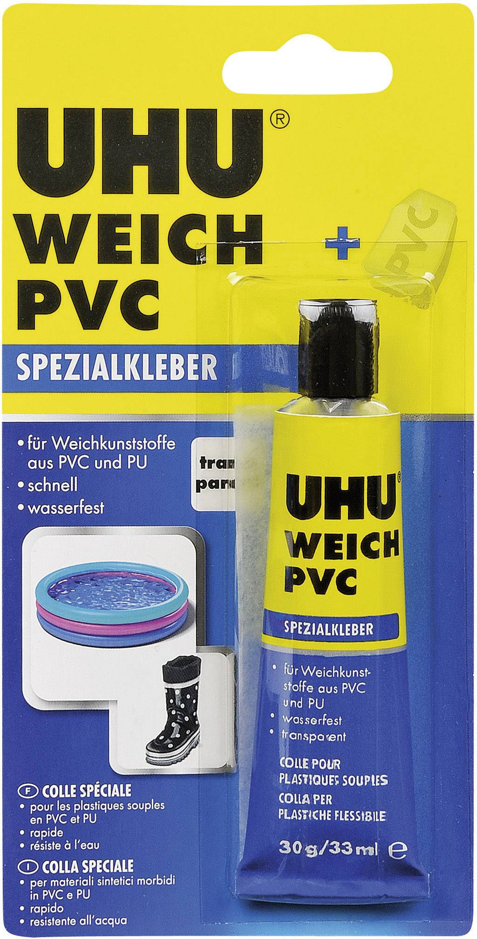 Adeziv Uhu De Reparare Pt. Pvc Moale, 30g