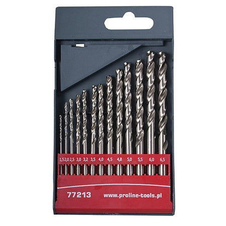 Set burghie metal HSS 135° în casetă PROLINE