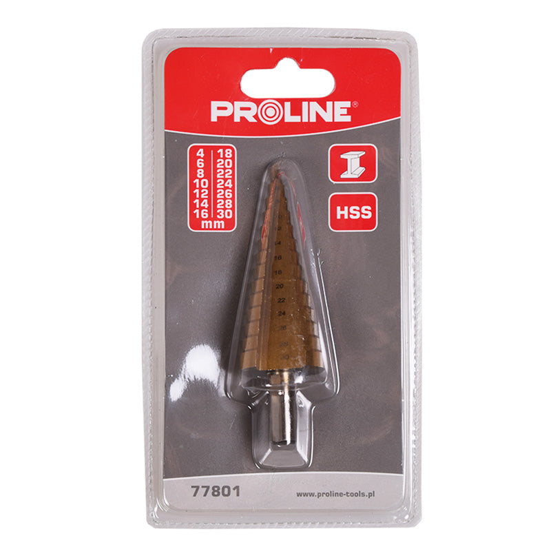 Burghiu metal HSS-Ti conic în trepte Proline