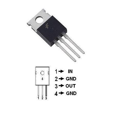 Stabilizator tensiune 9V 1A cu 3 terminale poz.3 7809 ST