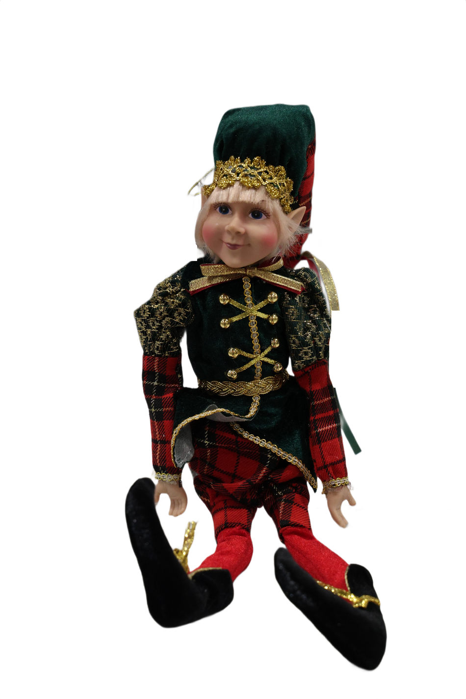 Xmas Figurina Elf Ab Verde Rosu 60 Cm St016ab