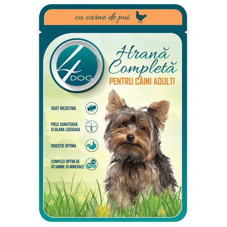 Hrana Umeda Pt.caine Cu Pui In Sos, 4dog, Plic 100g