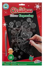Scratch Art A4 Xmas 800003