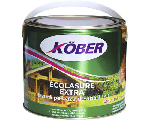 Lac/ Lazura 3in1 Pt.lemn, Stejar Des Ecolasure Extr Pe Bz De Apa 2.5l