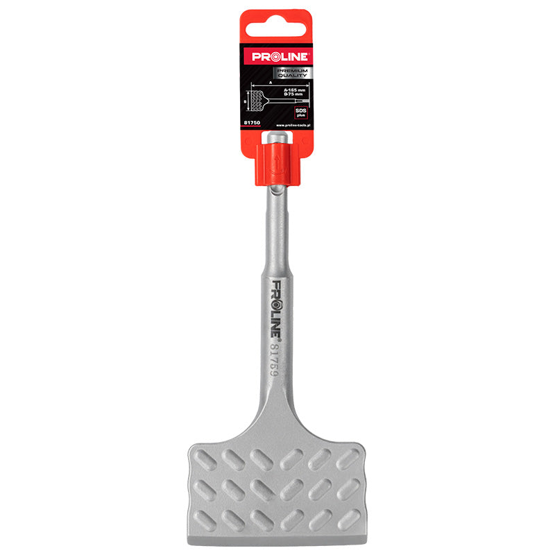 Daltă decopertare unghiulară cu striații SDS Plus 75×165 mm pentru lucrări de demolare PROLINE 81750