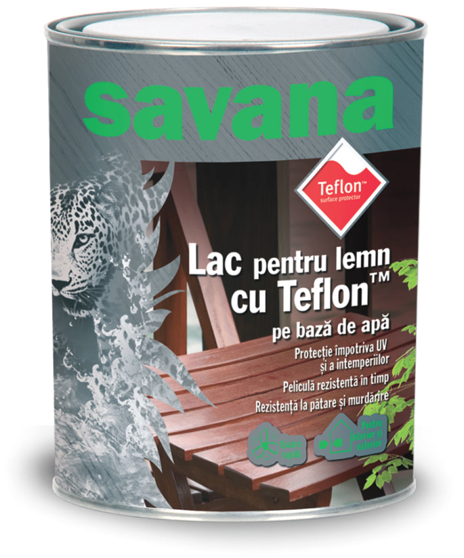 Lac Pentru Lemn 3d Savana Ultrarezist Cu Teflon Stejar 0.75l