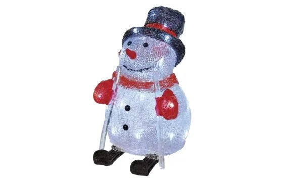 Decoratiuni - 30 Led-Uri Om De Zapada 28 Cm, Alb Rece, Ip44,Temporizat