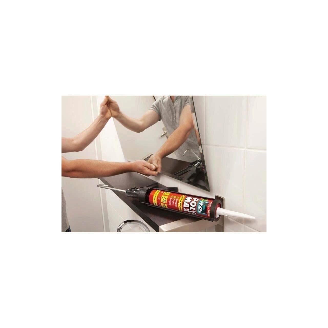 Adeziv și etanșant universal MS polimer 425g, uz interior/exterior, elastic permanent, BISON