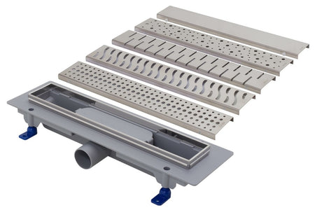 Rigola Dus Cu Margine Incastrabila Inox Gresie 360gr 40x50cm