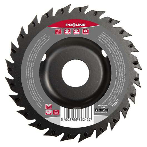 Disc rășpel circular convex PROLINE frontal-lateral pentru îndepărtare rugină, vopsea și tăiere lemn, diametru selectabil