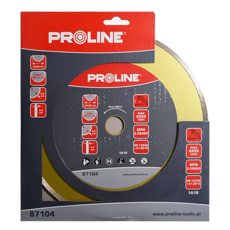 Disc diamantat continuu super dur PROLINE pentru tăiere umedă