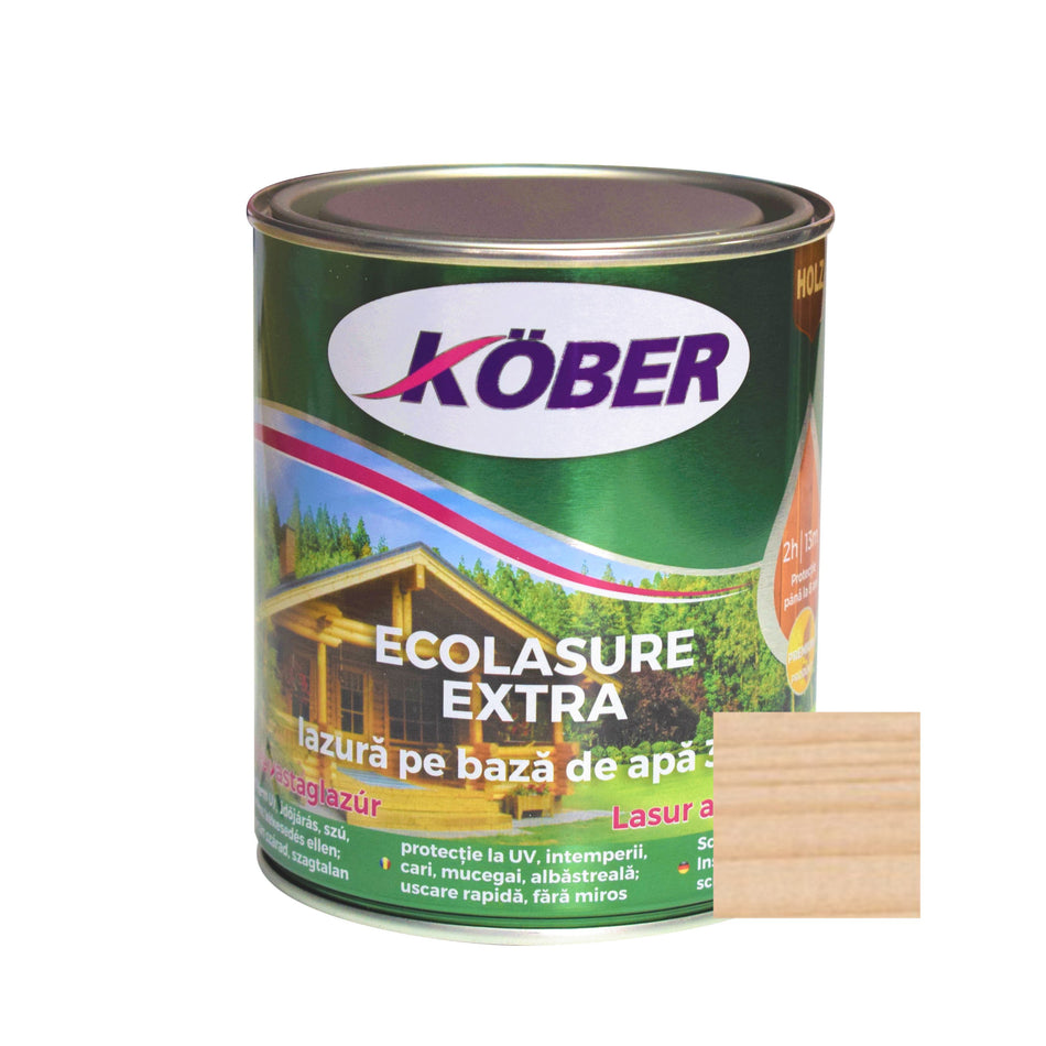 Lac / Lazura 3in1 Pt Lemn Ecolasure Extra Incolor Pe Baza De Apa, 0.75