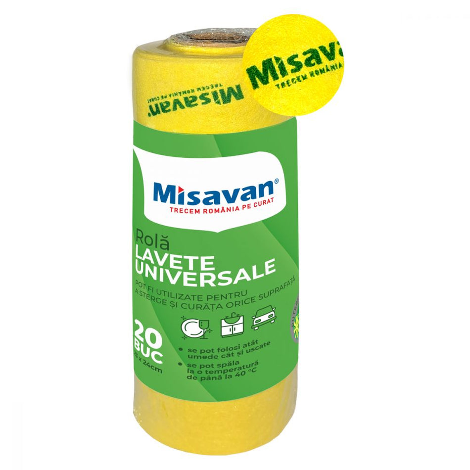 Rola Lavete Universale Misavan 23x24cm, 20buc/set