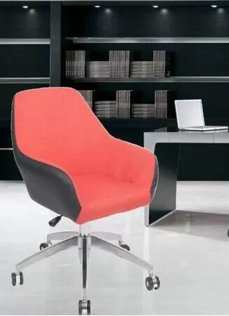 Scaun Directorial Us63 Textil, Portocaliu, 55x57x79-91 Cm