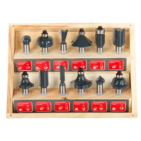 Set freze tâmplărie speciale, 12 piese, margini și canale – PROLINE 93122