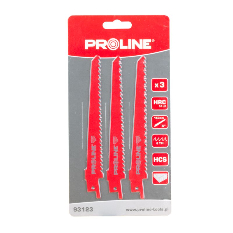Set 3 pânze pentru fierăstrău electric orizontal lemn Proline 93123