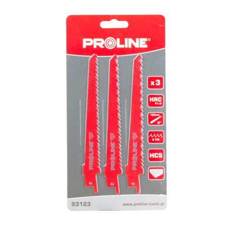 Set 3 pânze pentru fierăstrău electric orizontal lemn Proline 93123