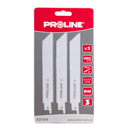 Pânze fierăstrău electric orizontal metal set 3 PROLINE 93124